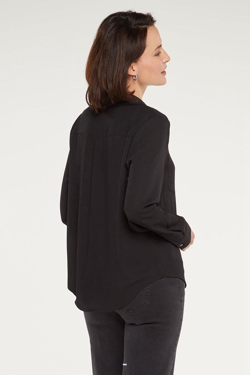 Black Women's NYDJ Gabrielle Blouse | NZ 649WEIYXT