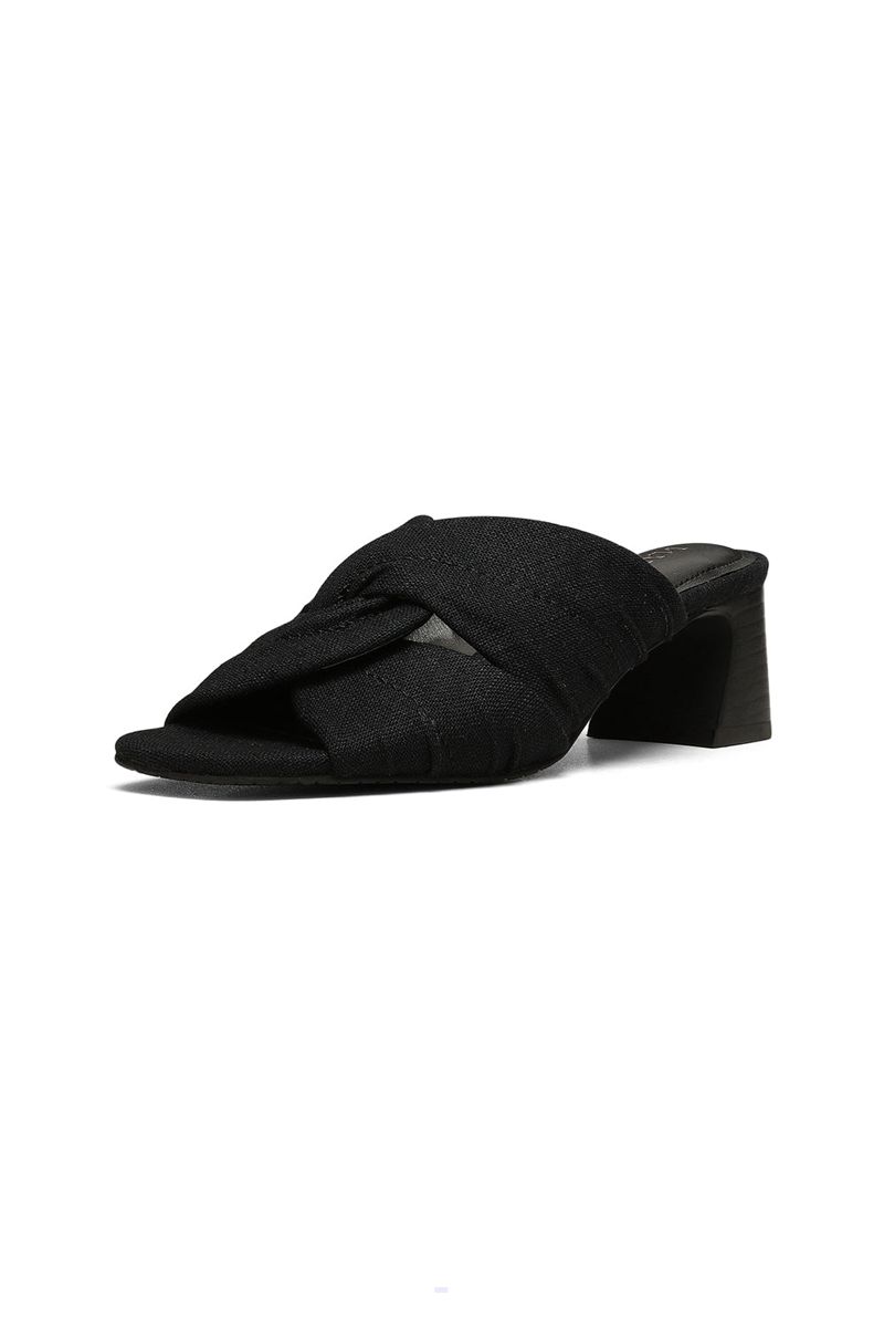 Black Women's NYDJ Griselda Twisted Knot Mules | NZ 169CLWGVO