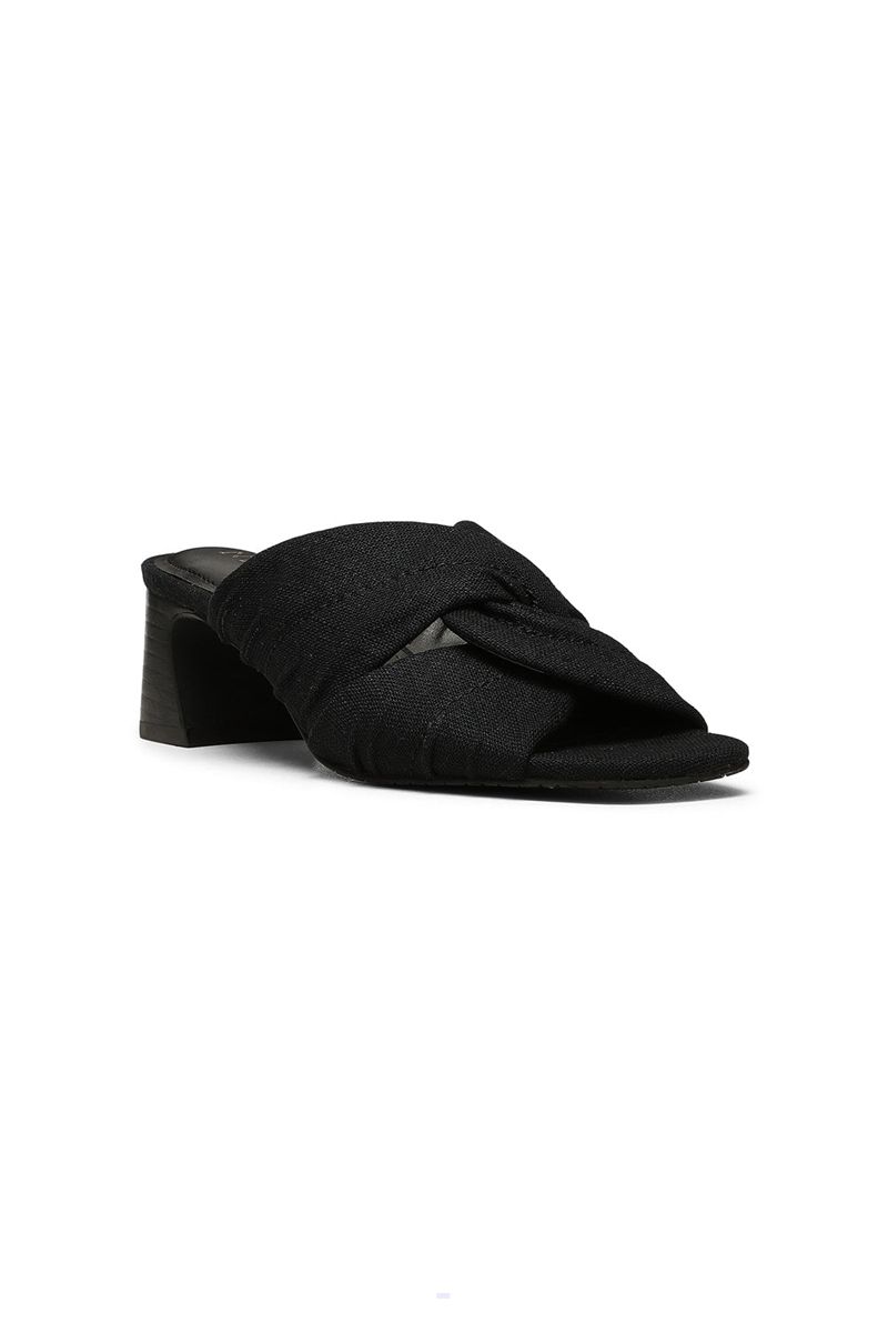 Black Women\'s NYDJ Griselda Twisted Knot Mules | NZ 169CLWGVO