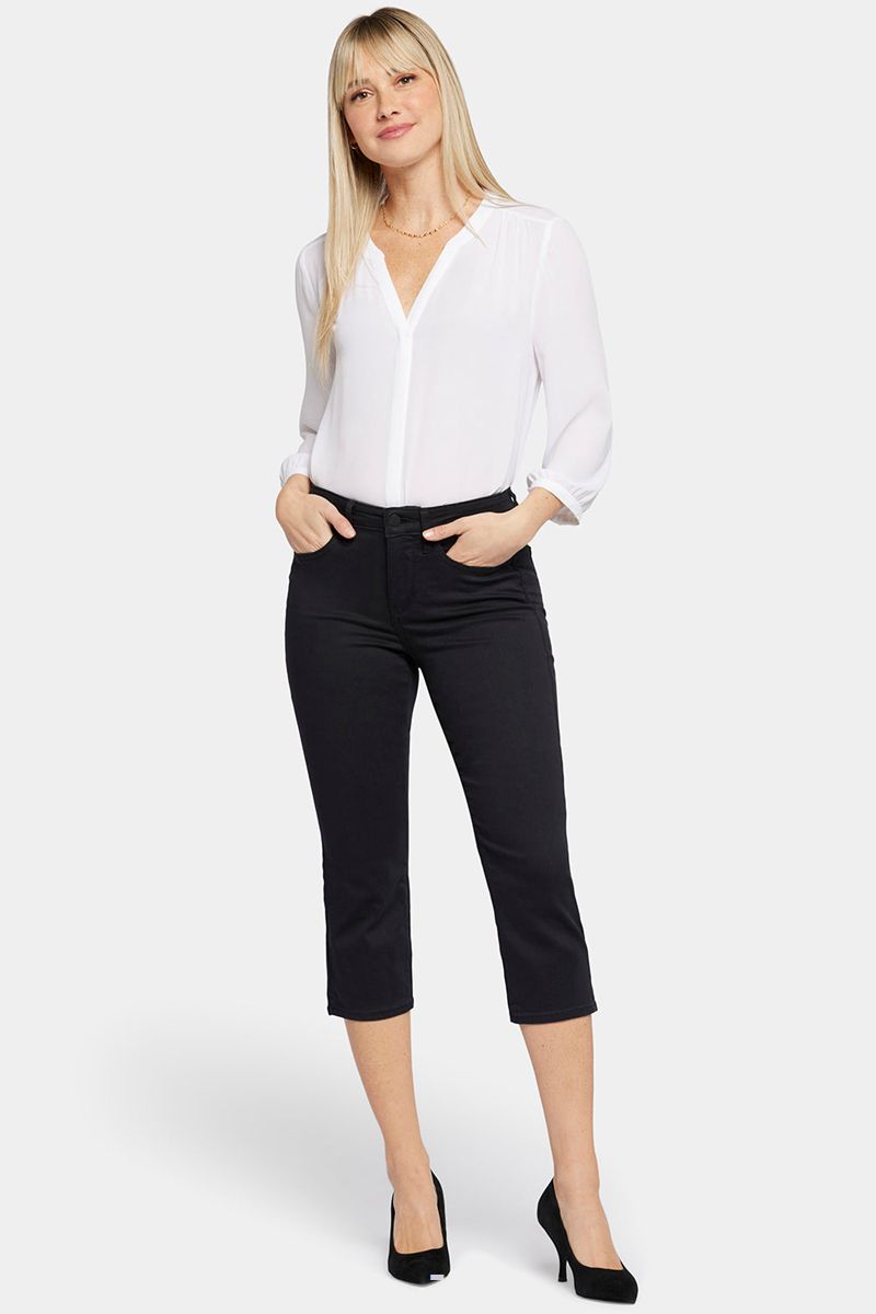 Black Women's NYDJ Harper Crop Jeans | NZ 830FNYICD