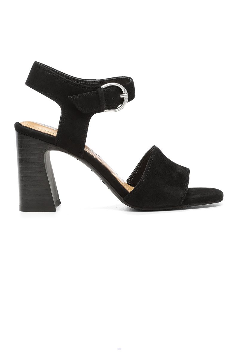 Black Women's NYDJ Liz Block Heel Sandals | NZ 172VOFBZC