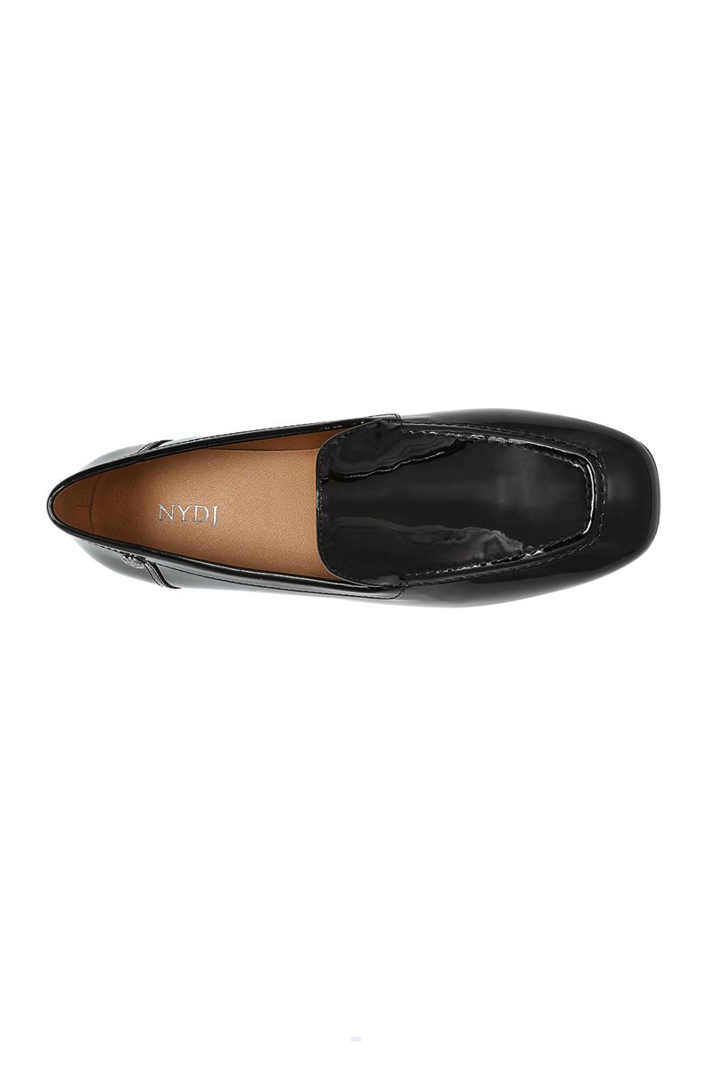 Black Women's NYDJ Lynn Slip-On Loafers | NZ 471GINJDP