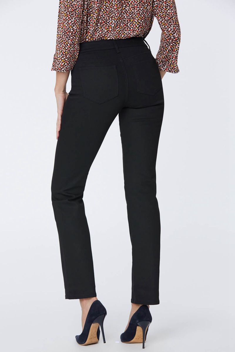 Black Women's NYDJ Marilyn Straight Jeans | NZ 274MATSDF