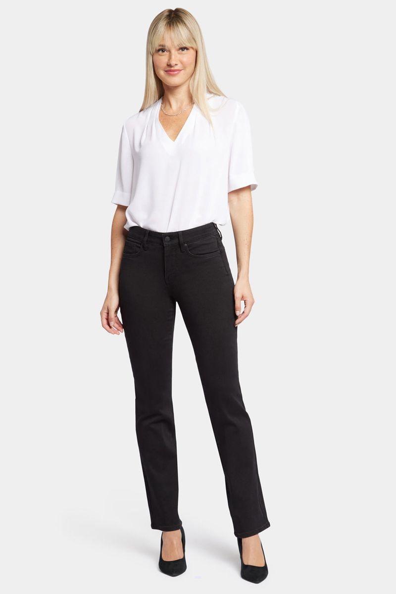 Black Women's NYDJ Marilyn Straight Jeans | NZ 403PWYDSO