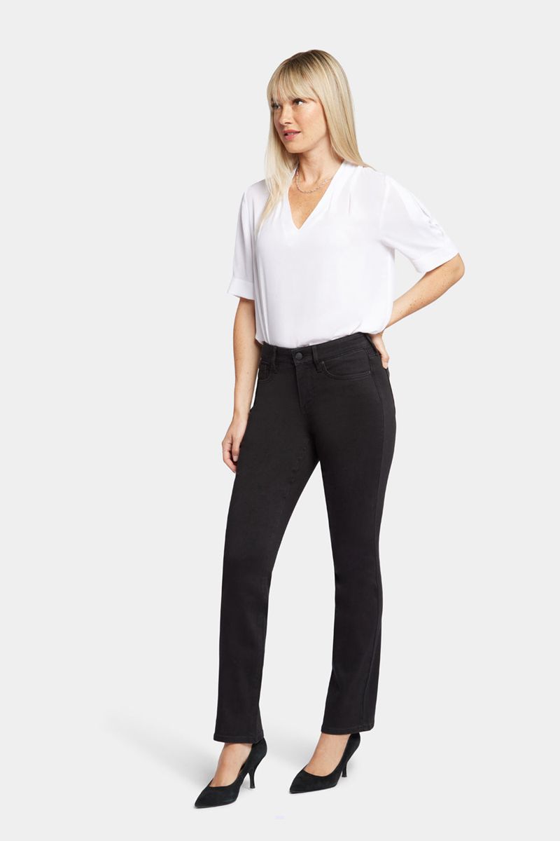 Black Women's NYDJ Marilyn Straight Jeans | NZ 403PWYDSO