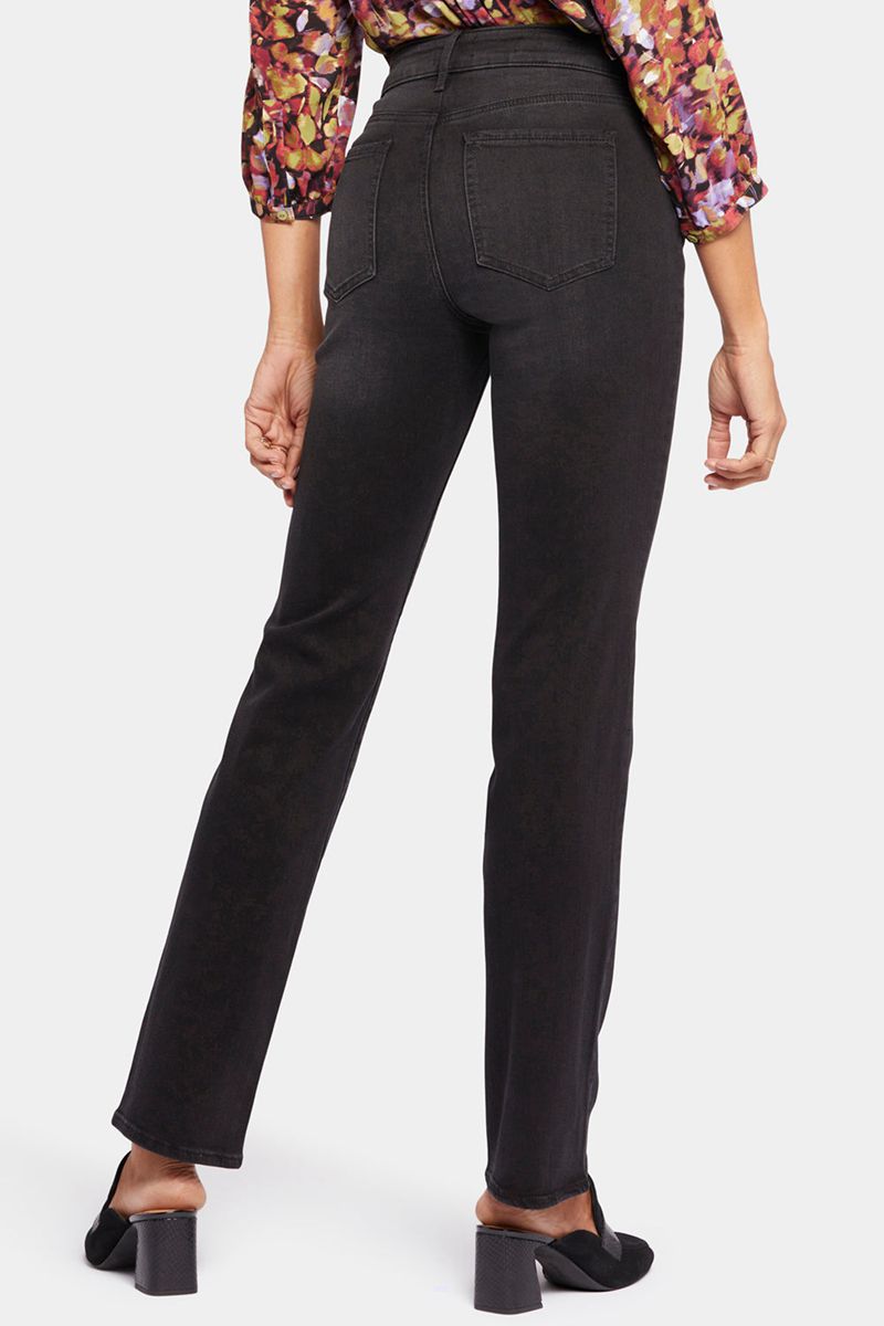 Black Women's NYDJ Marilyn Straight Jeans | NZ 857OEPHNI