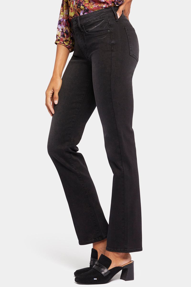 Black Women's NYDJ Marilyn Straight Jeans | NZ 857OEPHNI