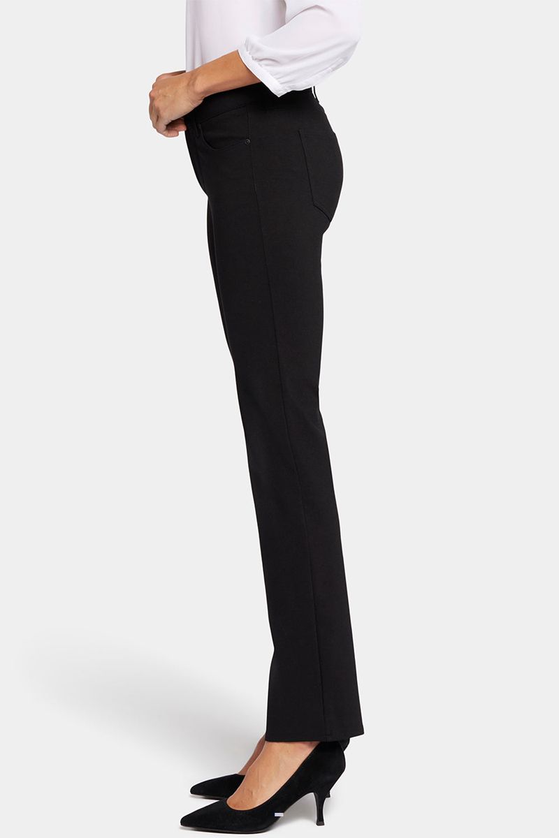 Black Women's NYDJ Marilyn Straight Pants | NZ 871DSPNJL