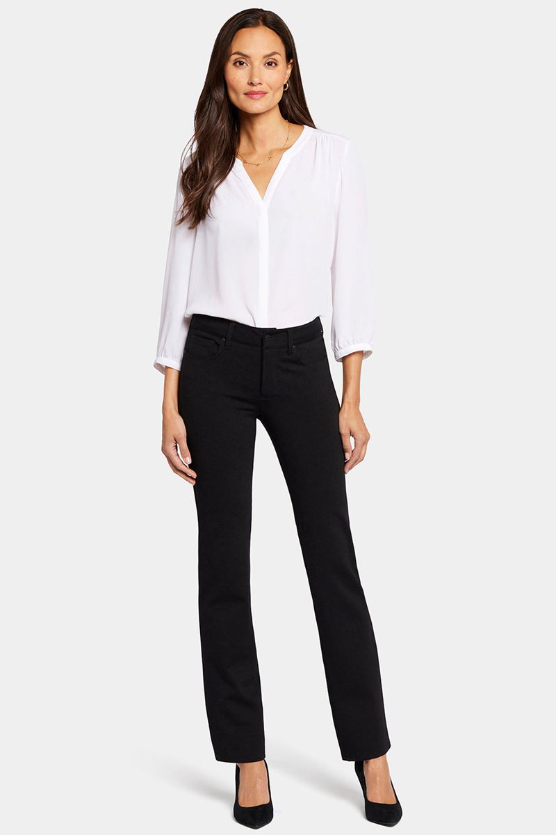 Black Women's NYDJ Marilyn Straight Pants | NZ 871DSPNJL