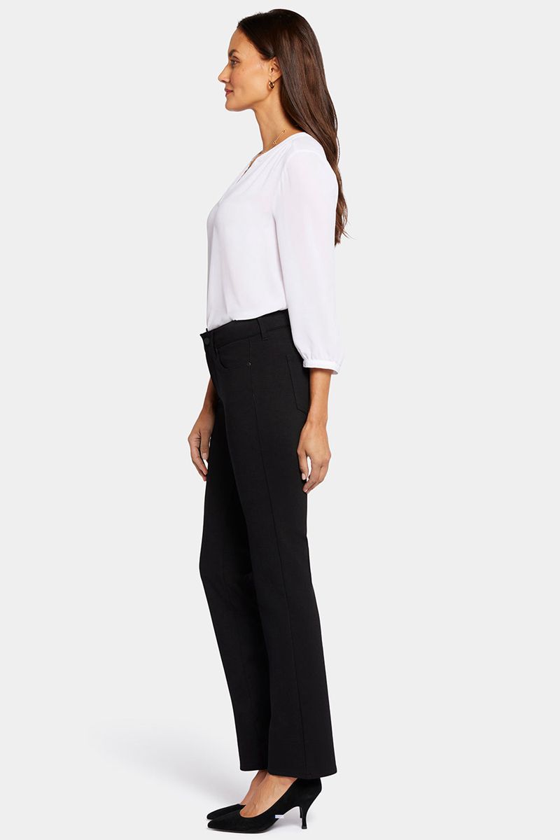 Black Women's NYDJ Marilyn Straight Pants | NZ 871DSPNJL