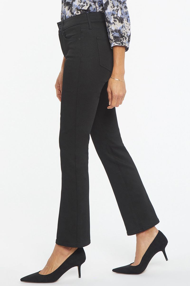 Black Women's NYDJ Petite Marilyn Straight Ankle Jeans | NZ 756ZGVRJB