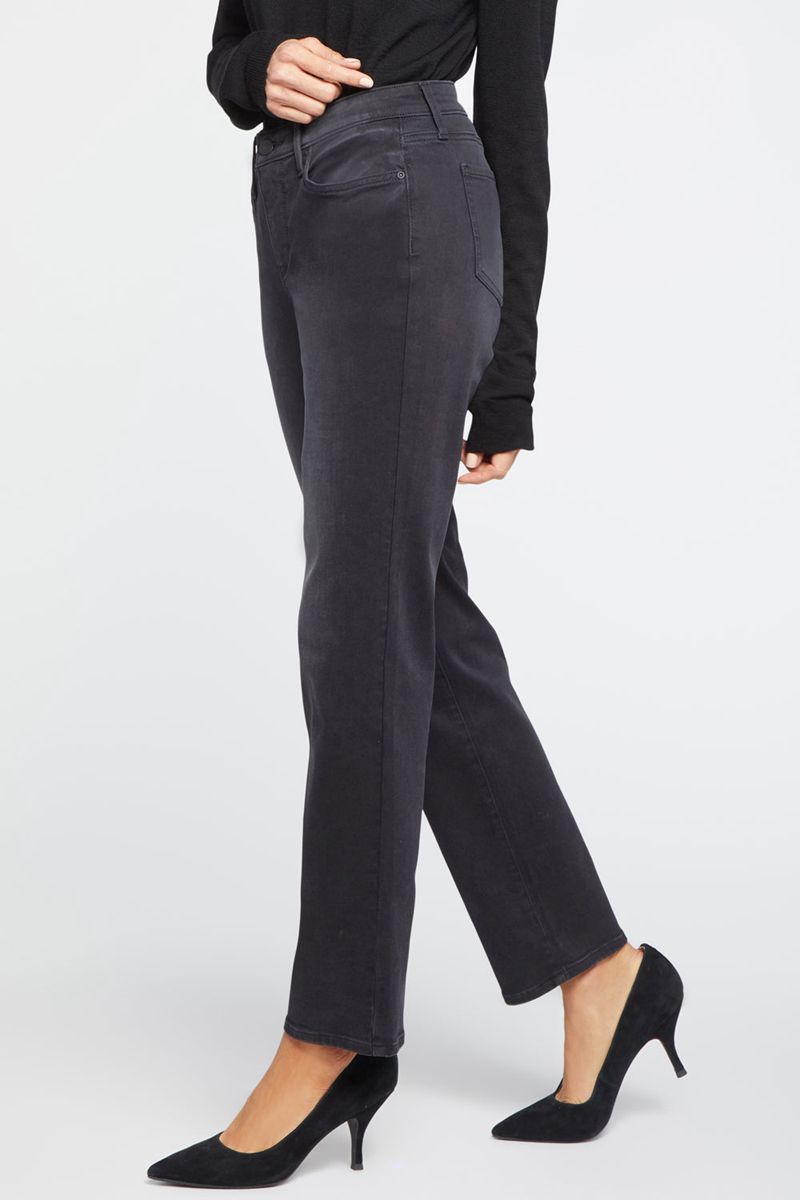 Black Women's NYDJ Petite Relaxed Slender Jeans | NZ 263UXHGBC