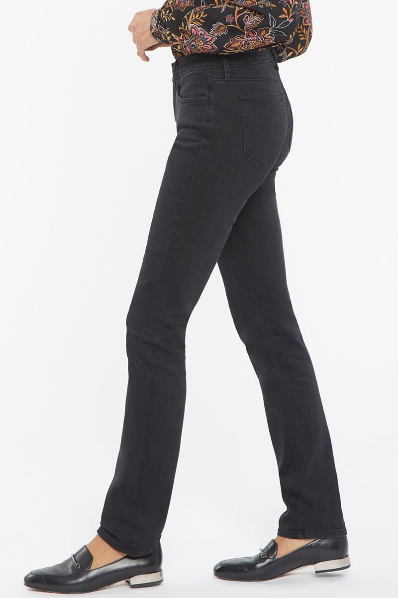 Black Women's NYDJ Petite Sheri Slim Ankle Jeans | NZ 078JKFHDO