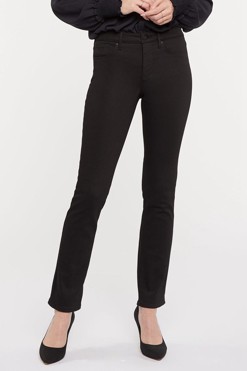 Black Women\'s NYDJ Petite Sheri Slim Jeans | NZ 862XTLYJM