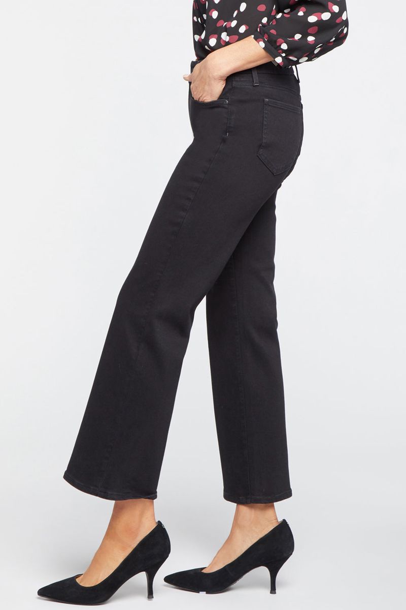 Black Women's NYDJ Petite Waist-Match™ Relaxed Flared Jeans | NZ 736KJLODT