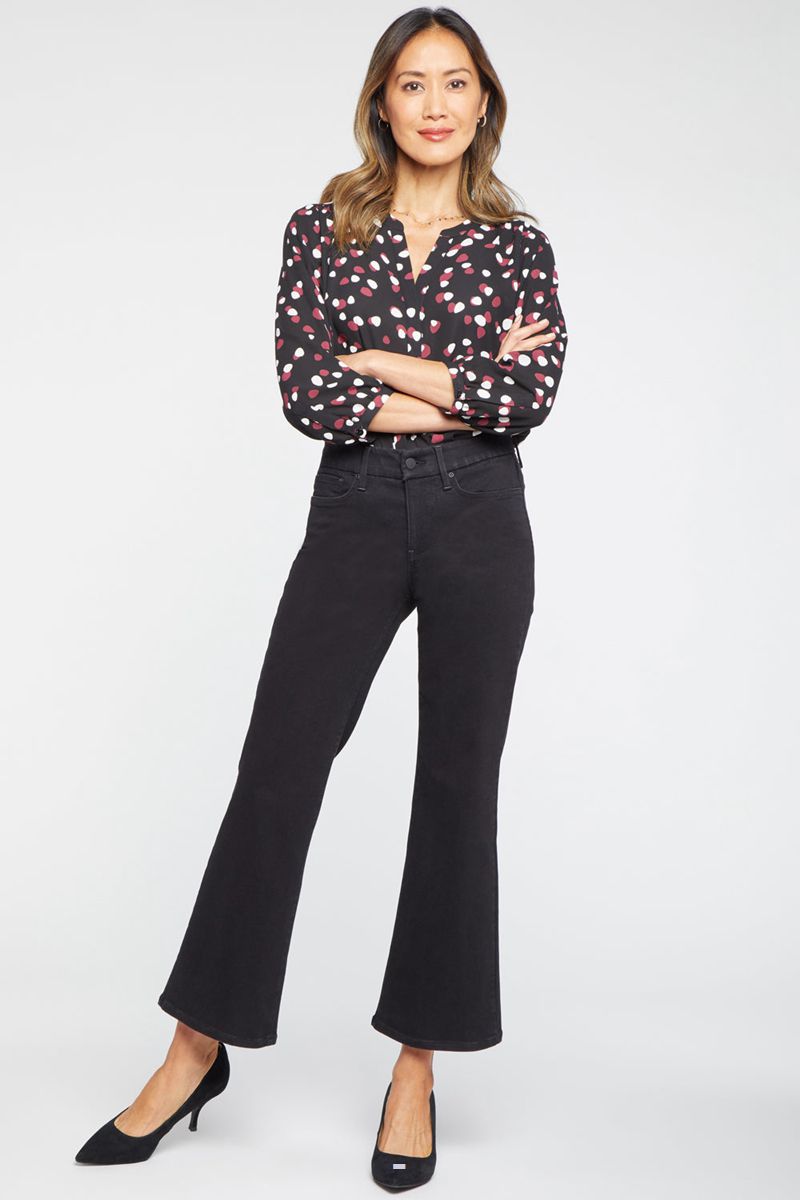 Black Women's NYDJ Petite Waist-Match™ Relaxed Flared Jeans | NZ 736KJLODT