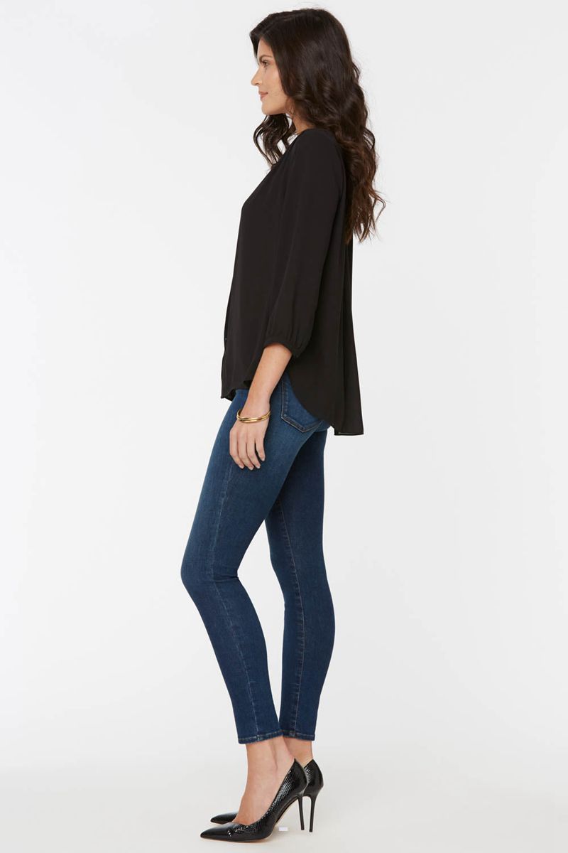 Black Women's NYDJ Pintuck Blouse | NZ 418QBWTOI