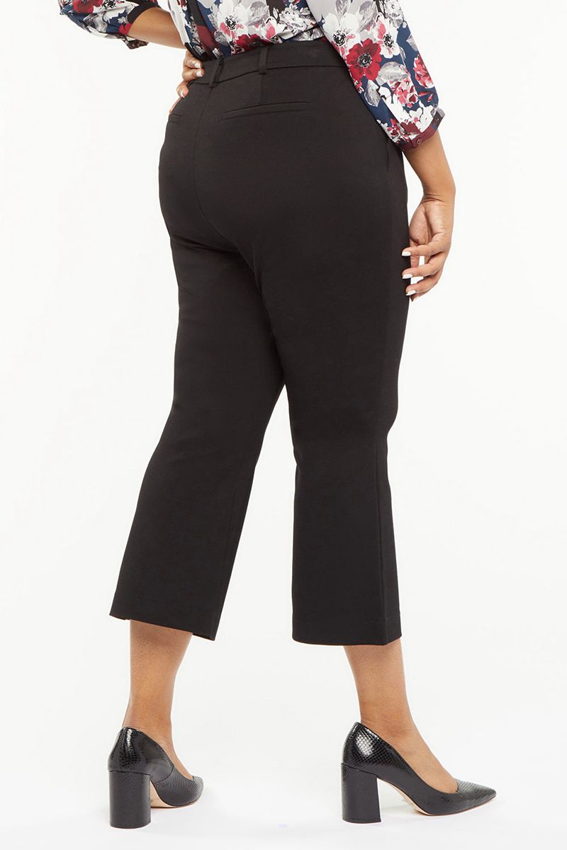 Black Women's NYDJ Plus Bootcut Crop Pants | NZ 641NBMJLT