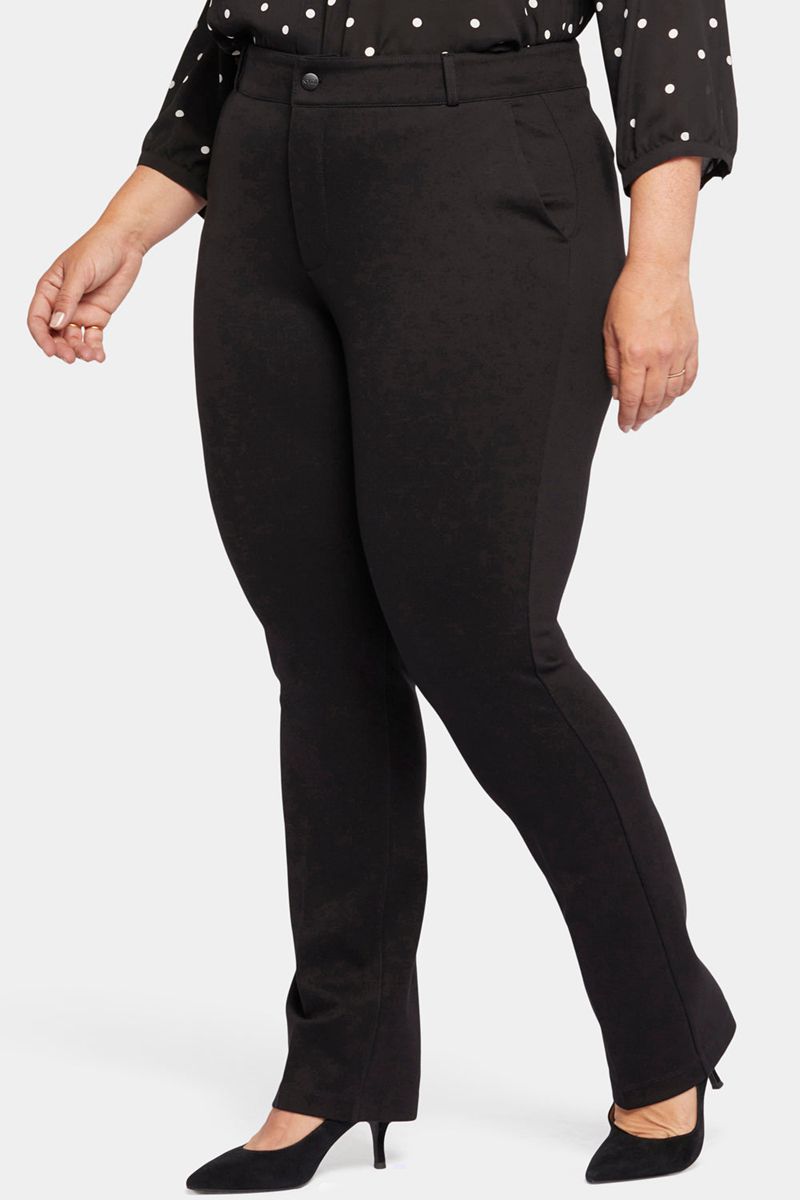 Black Women's NYDJ Plus Classic Trouser Pants | NZ 280ARIPZU