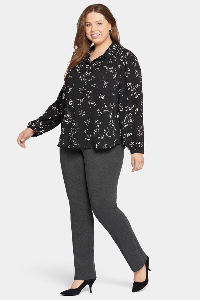 Black Women's NYDJ Plus Modern Blouse | NZ 289VFTRAD