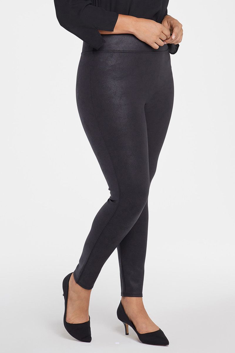 Black Women's NYDJ Plus Pull-On Skinny Leggings | NZ 842TLHRDE