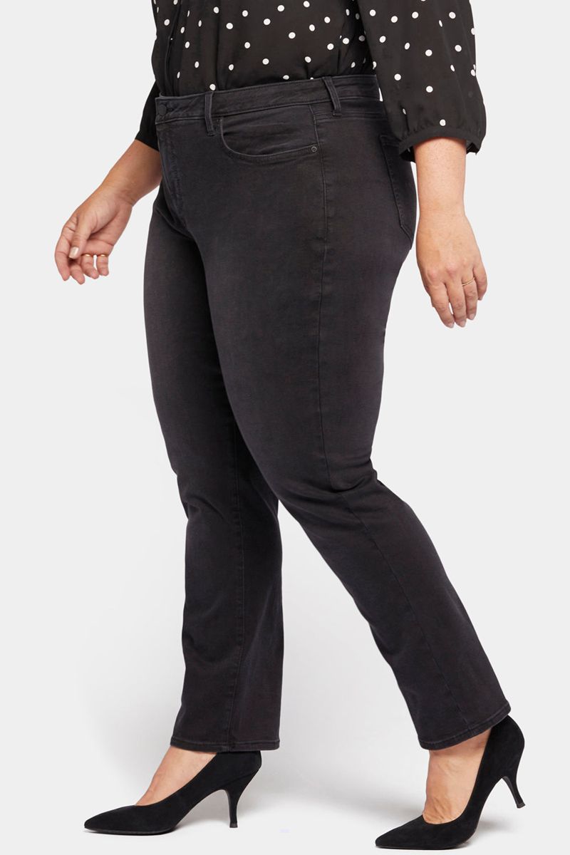 Black Women's NYDJ Plus Relaxed Slender Jeans | NZ 026WCHAYF