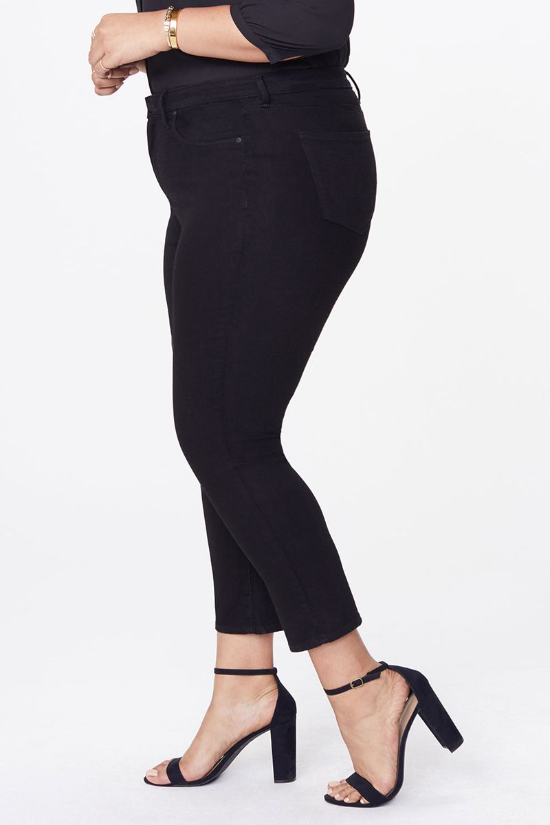 Black Women's NYDJ Plus Sheri Slim Jeans | NZ 468JMVOEF