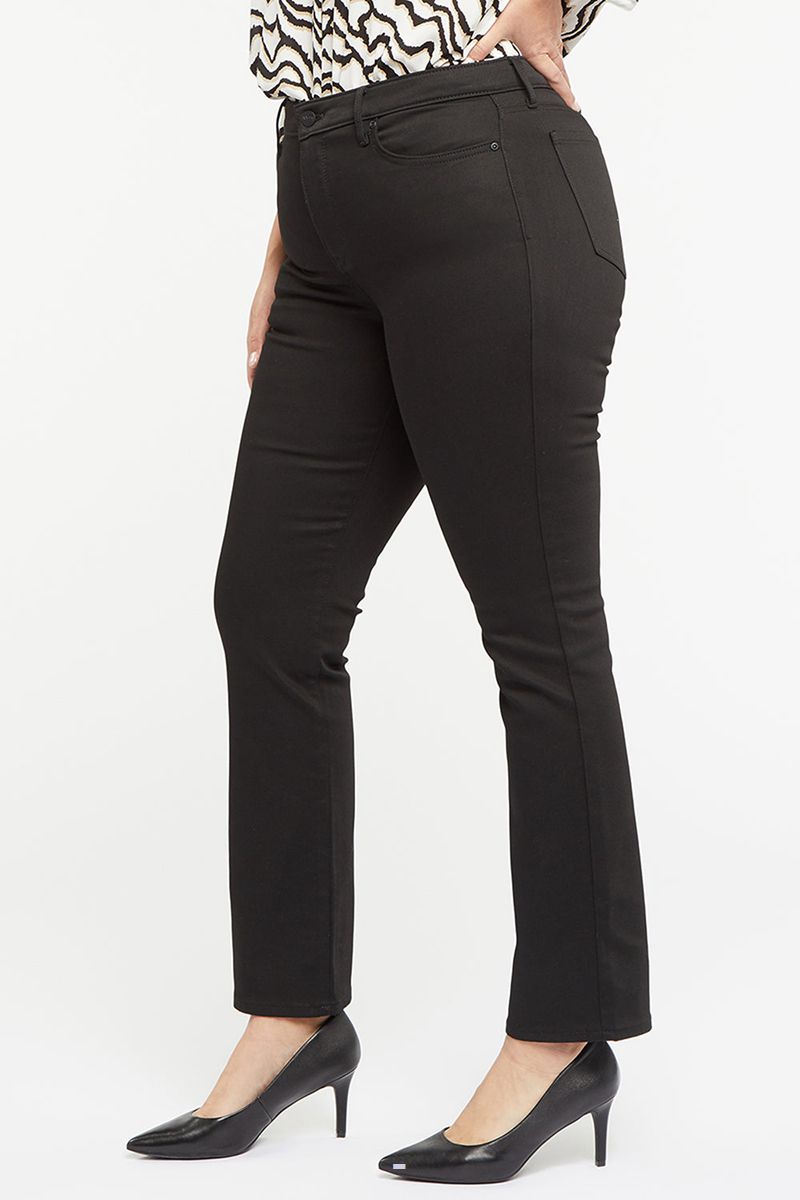 Black Women's NYDJ Plus Sheri Slim Jeans | NZ 584KXYEPR