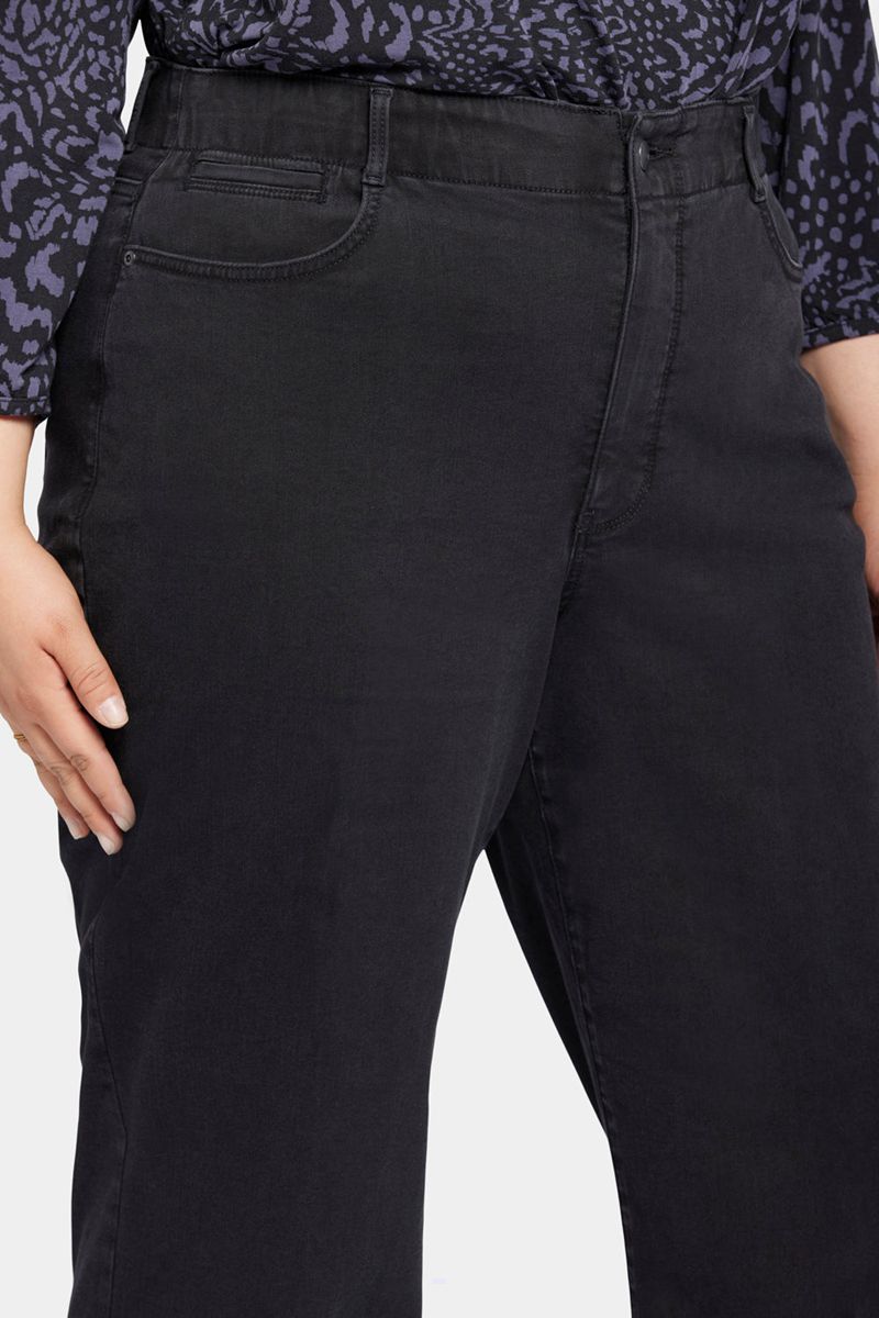 Black Women's NYDJ Plus Waist-Match™ Major Wide Leg Jeans | NZ 529MNDKUI