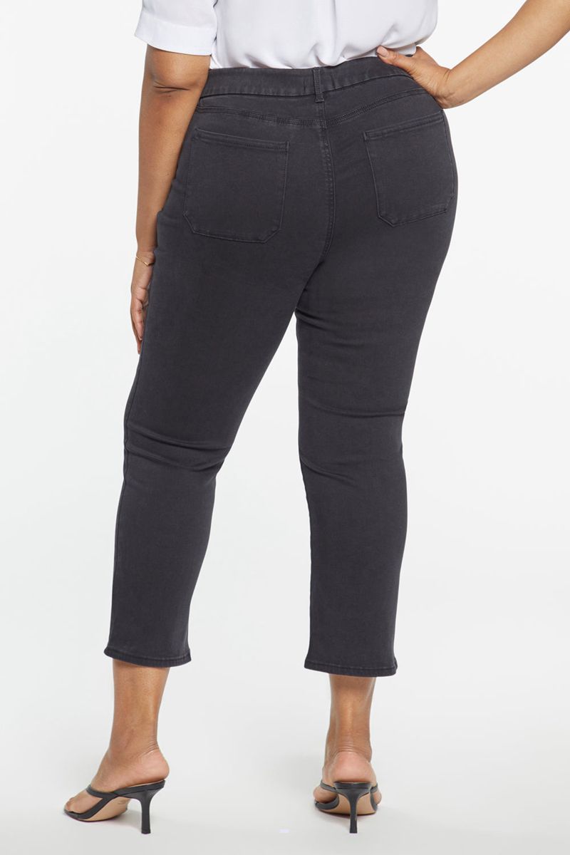 Black Women's NYDJ Plus Waist-Match™ Marilyn Straight Ankle Jeans | NZ 817RWFEQZ