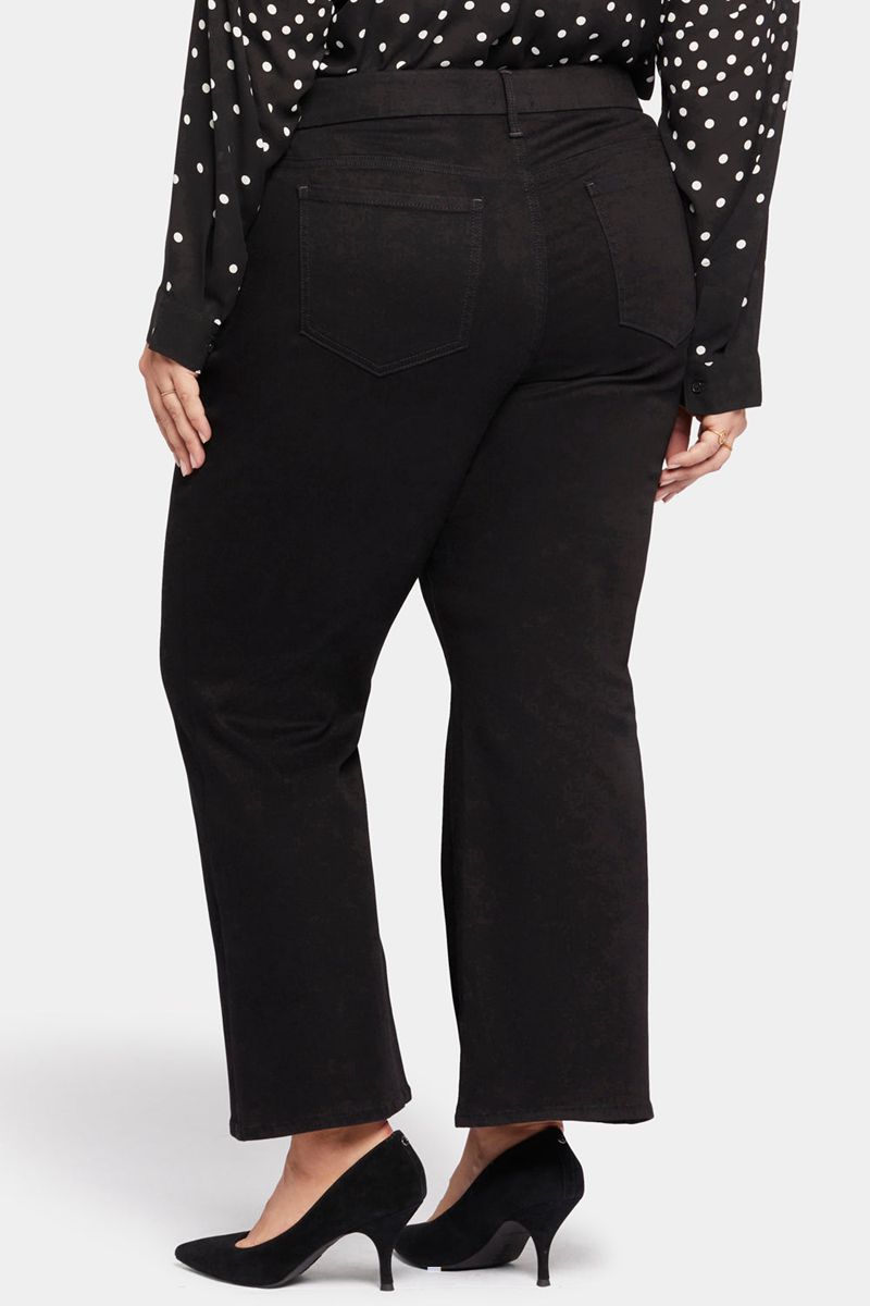 Black Women's NYDJ Plus Waist-Match™ Relaxed Flared Jeans | NZ 973HXFYID