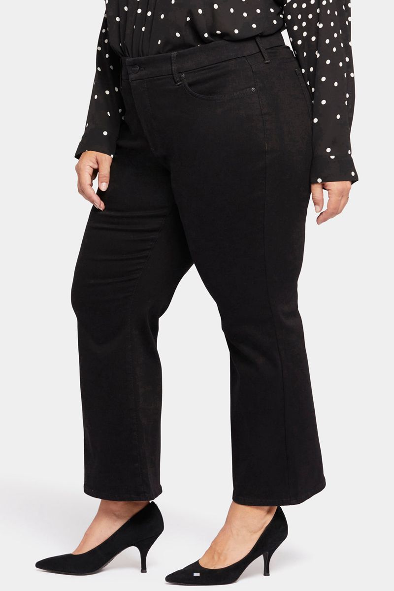 Black Women's NYDJ Plus Waist-Match™ Relaxed Flared Jeans | NZ 973HXFYID