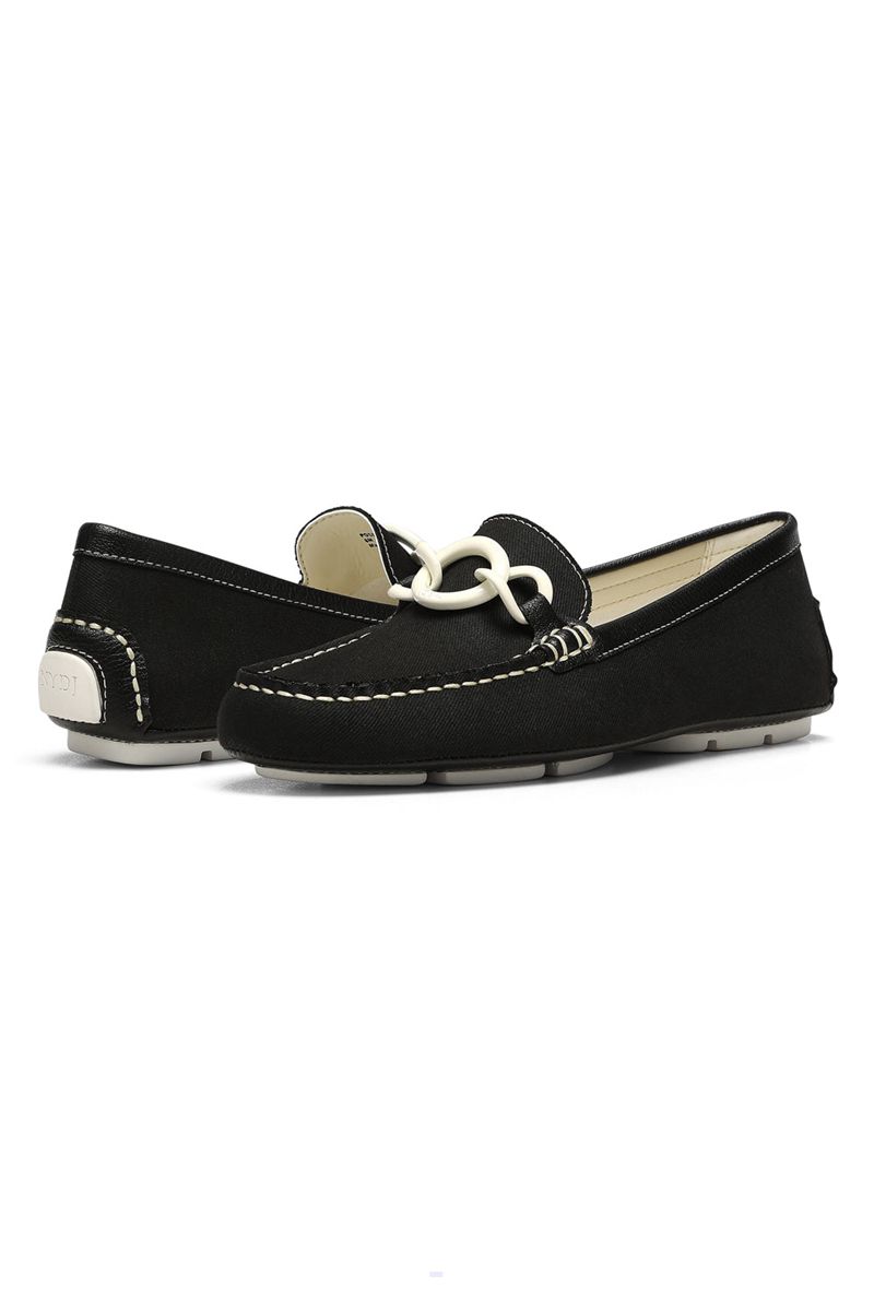 Black Women's NYDJ Pose Slip-On Loafers | NZ 138MGYAKI