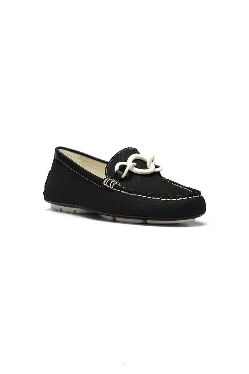 Black Women\'s NYDJ Pose Slip-On Loafers | NZ 138MGYAKI