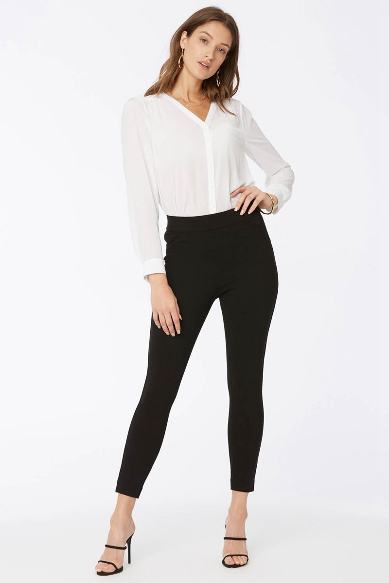 Black Women's NYDJ Pull-On Capri Leggings | NZ 183FZDEHB