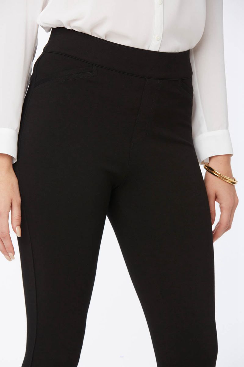 Black Women's NYDJ Pull-On Capri Leggings | NZ 183FZDEHB