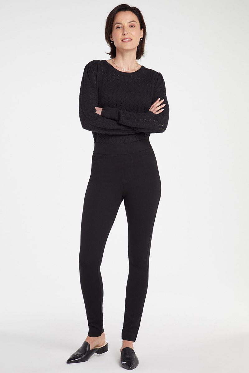 Black Women's NYDJ Pull-On Leggings | NZ 169ONDGRW