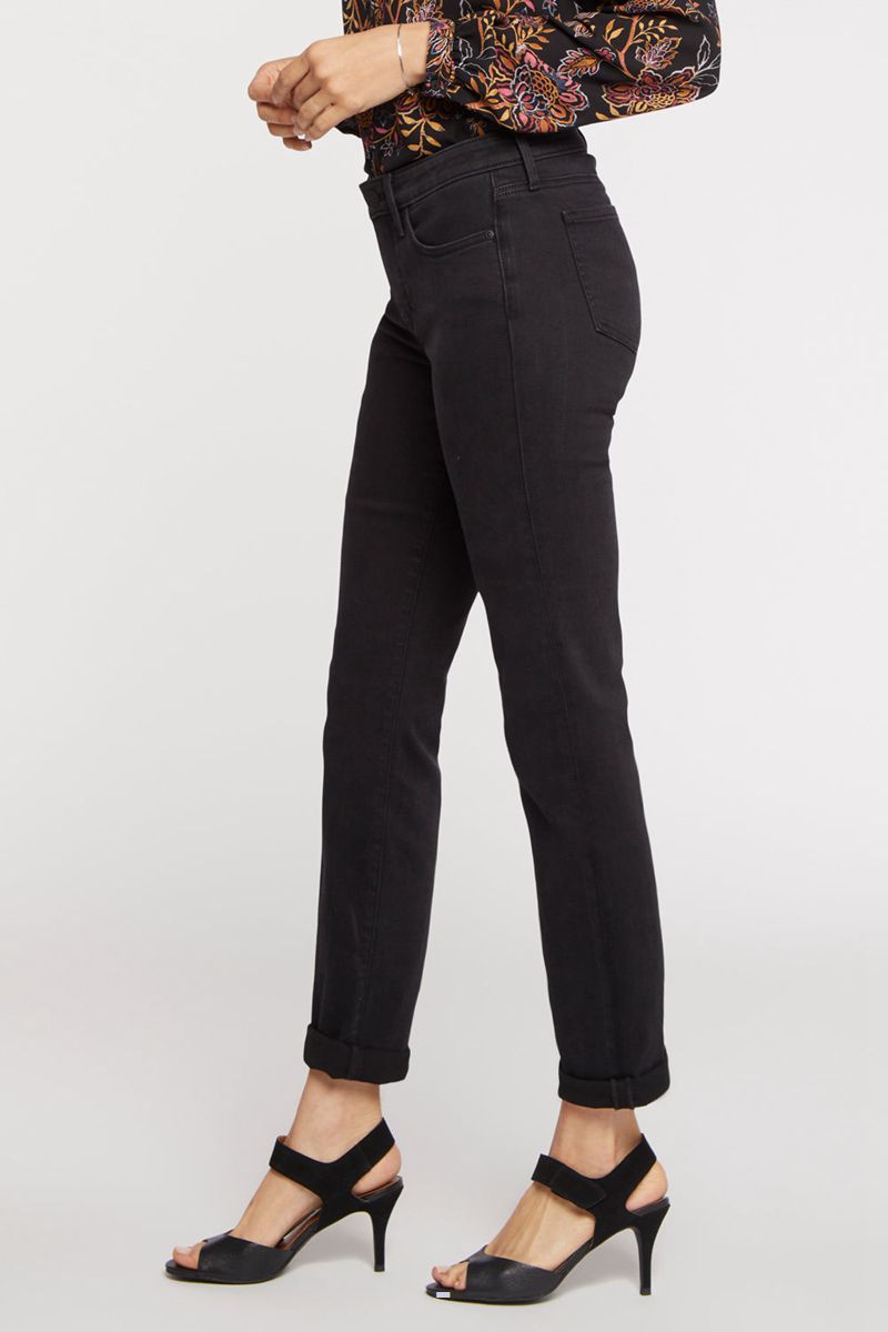 Black Women's NYDJ Sheri Slim Ankle Jeans | NZ 407SRTYNO