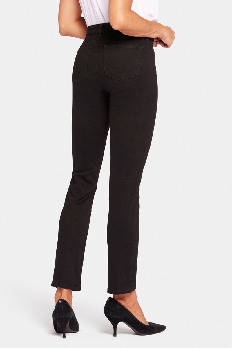 Black Women's NYDJ Sheri Slim Jeans | NZ 612BDGZLW