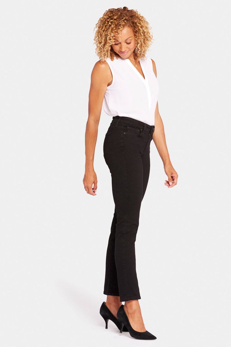 Black Women's NYDJ Sheri Slim Jeans | NZ 612BDGZLW