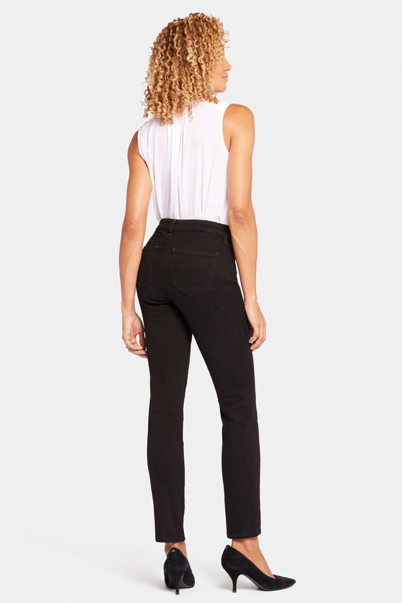 Black Women's NYDJ Sheri Slim Jeans | NZ 612BDGZLW