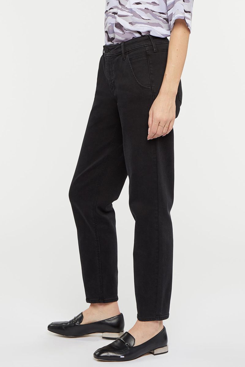 Black Women's NYDJ Tapered Ankle Jeans | NZ 512WSLAOZ