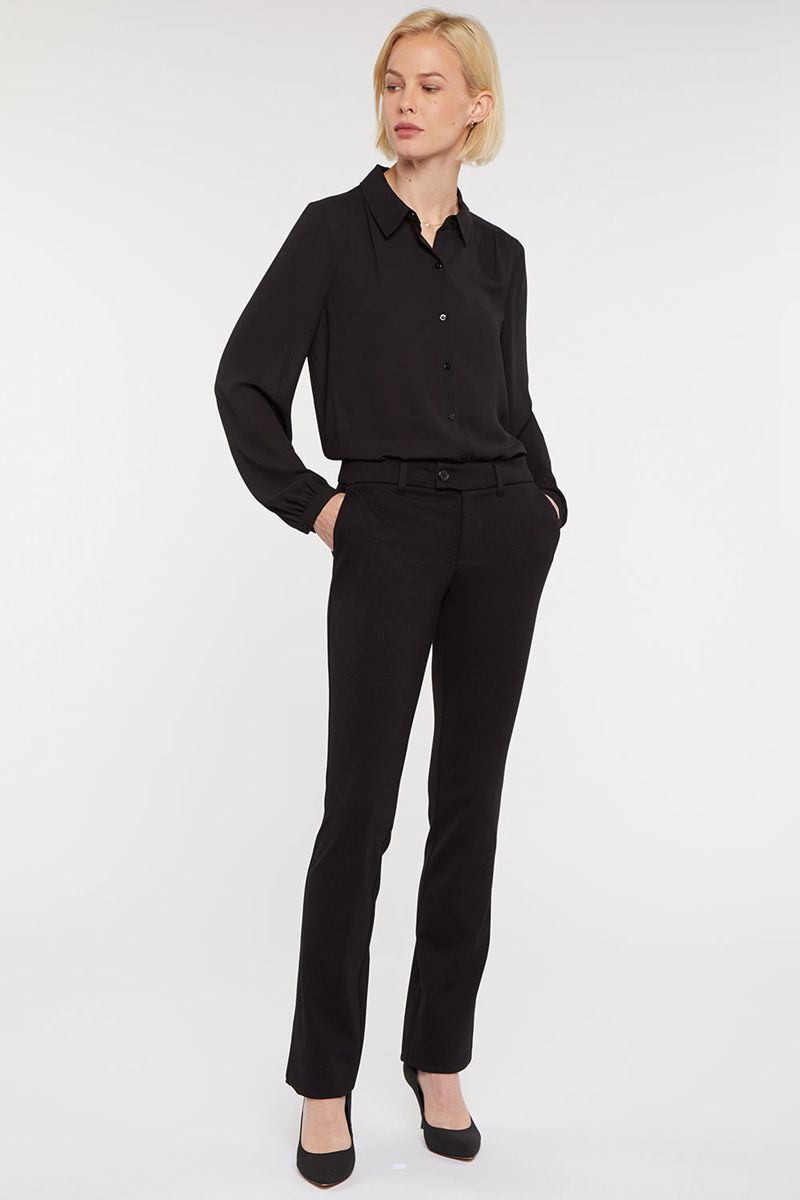 Black Women's NYDJ Tuxedo Trouser Pants | NZ 037FQZAHB