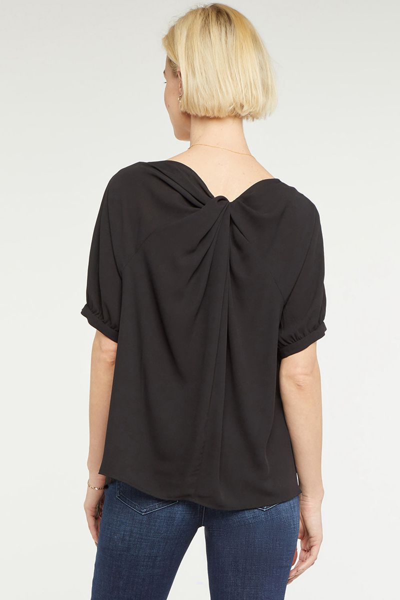 Black Women's NYDJ Twist Back Blouse | NZ 420WXZQOU