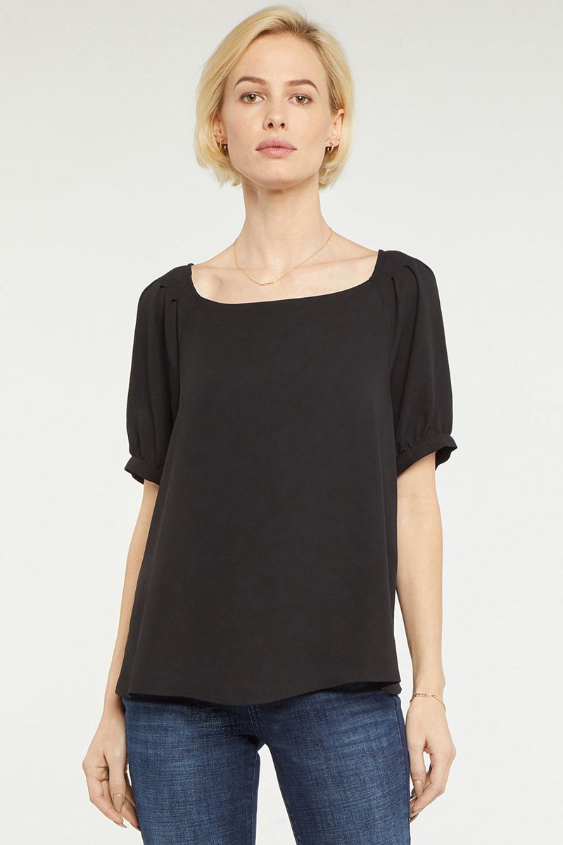 Black Women's NYDJ Twist Back Blouse | NZ 420WXZQOU