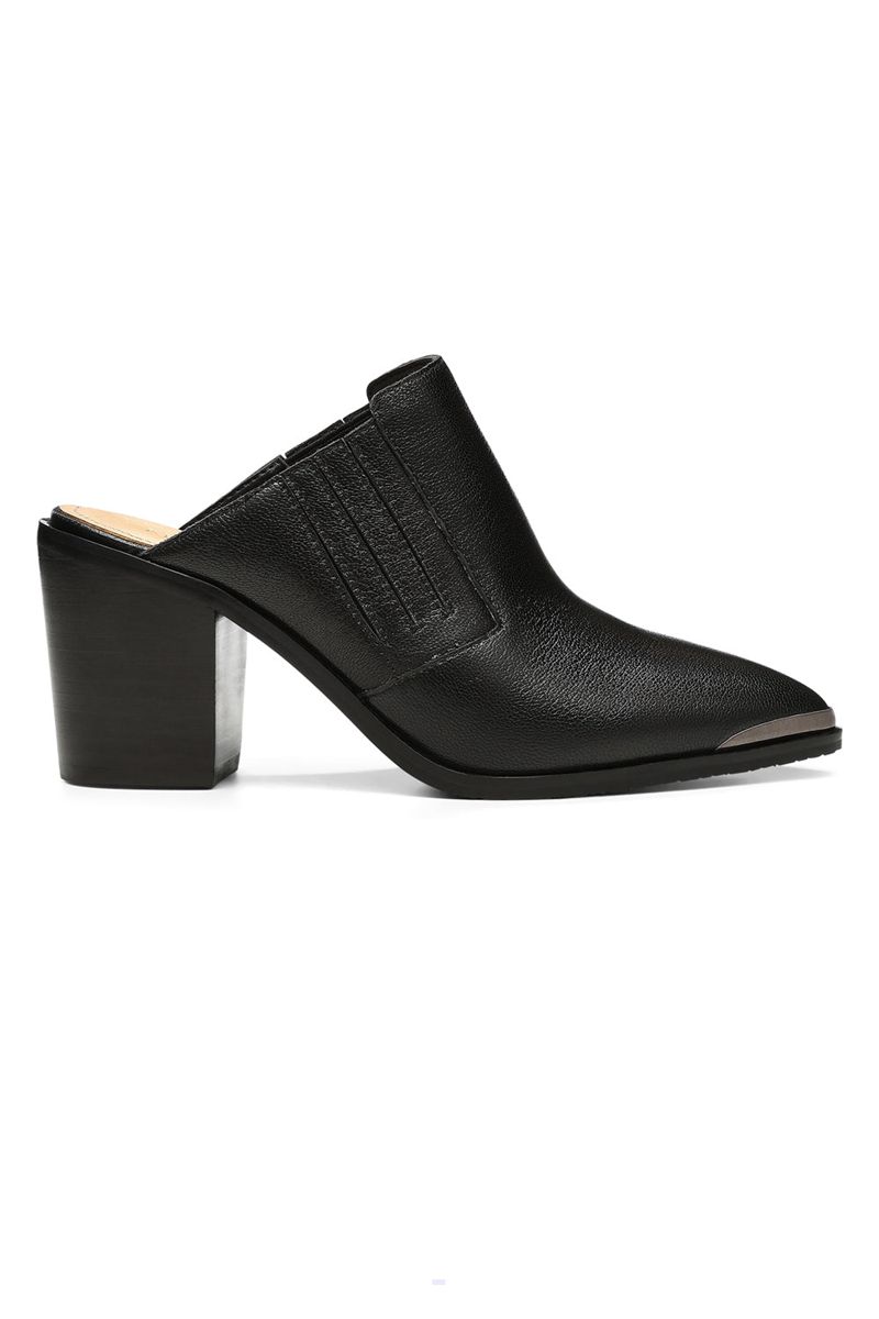 Black Women's NYDJ Wilma Slip-On Mules | NZ 745BYEFHP