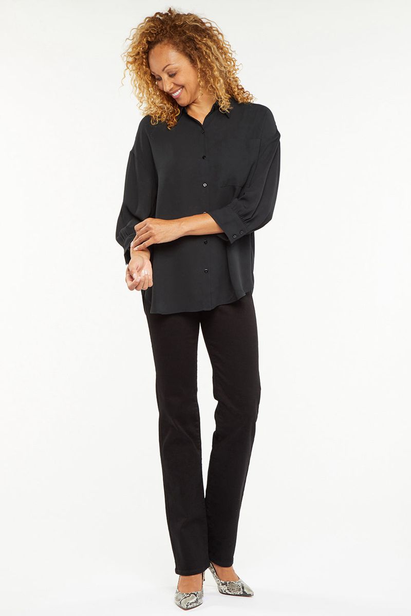 Black Women's NYDJ Zoey Blouse | NZ 108XRWGTK