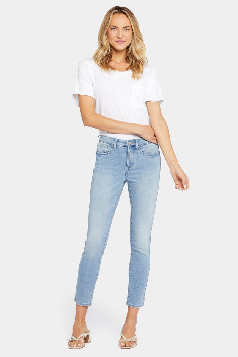 Blue Women's NYDJ Alina Skinny Ankle Jeans | NZ 139AMFSND