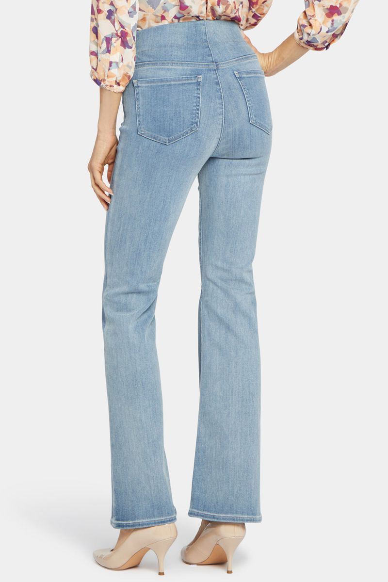 Blue Women's NYDJ Ava Flared Pull-On Jeans | NZ 912TONIZR