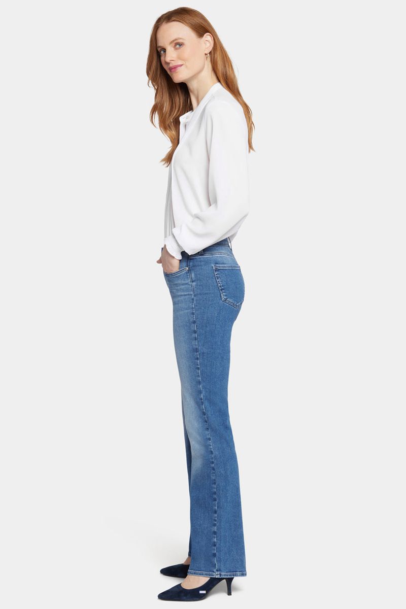 Blue Women's NYDJ Blake Slim Flared Jeans | NZ 917SMVYAU